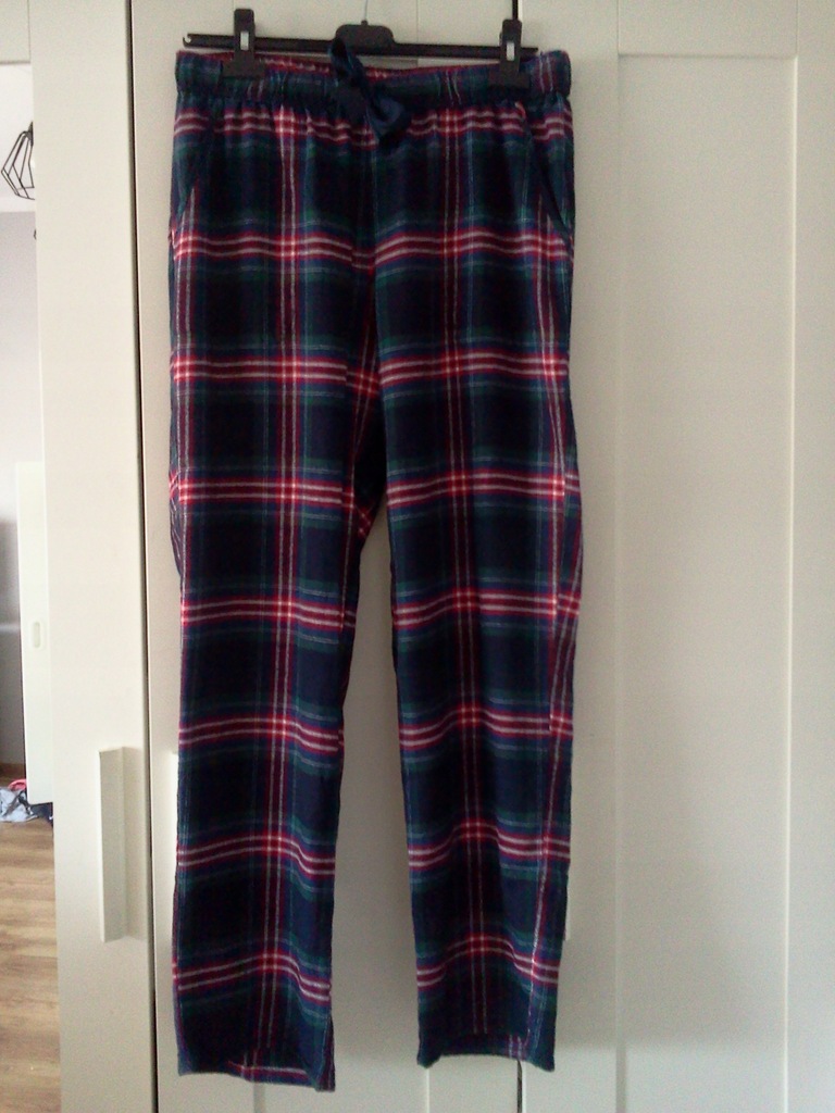 HOLLISTER Spodnie do spania piżamowe KRATKA M