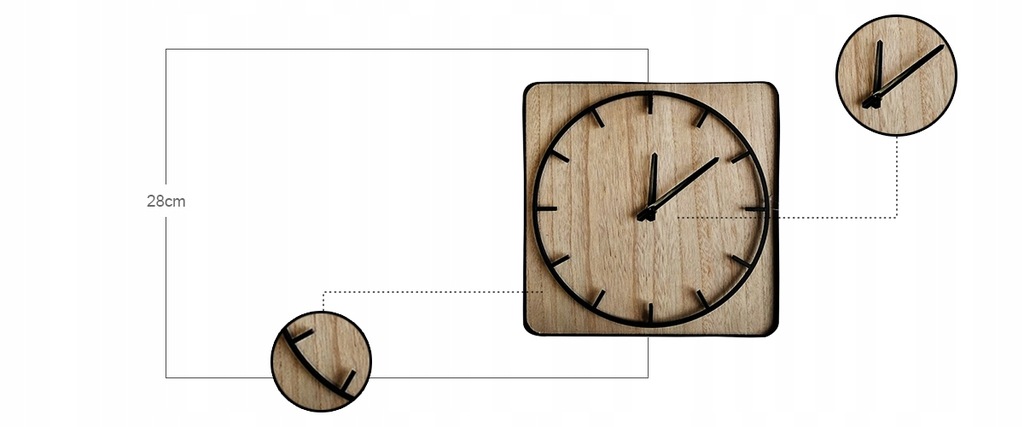Купить СТИЛЬНЫЕ НАСТЕННЫЕ ЧАСЫ БОЛЬШОГО ДИЗАЙНА, ДЕРЕВО, МЕТАЛЛ: отзывы, фото, характеристики в интерне-магазине Aredi.ru