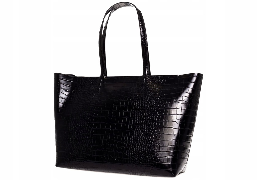 CALVIN KLEIN TOREBKA DAMSKA SHOPPER CROC BLACK