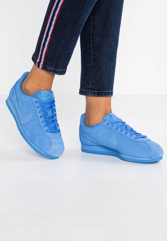 nike cortez blue suede