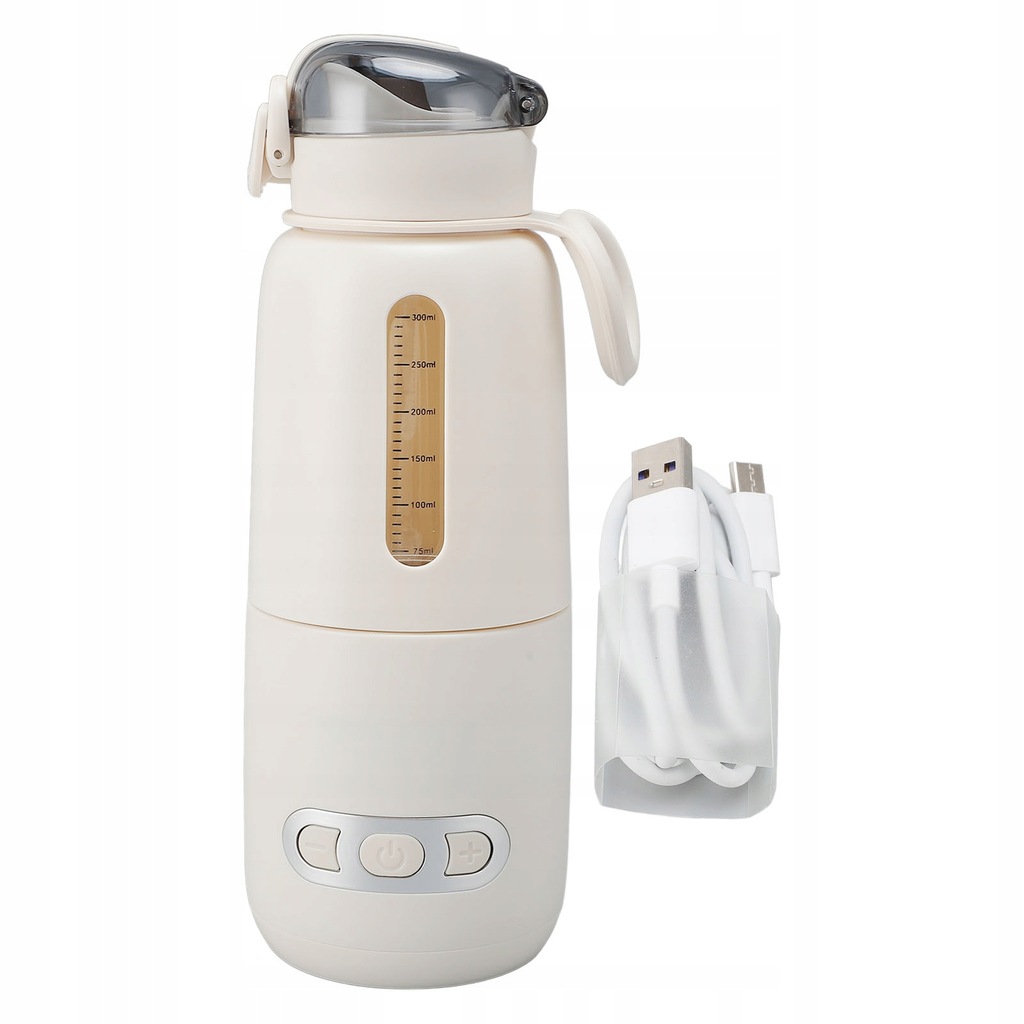 Przenośny podgrzewacz wody Podgrzewacz mleka do podróży 300 ml white/biały