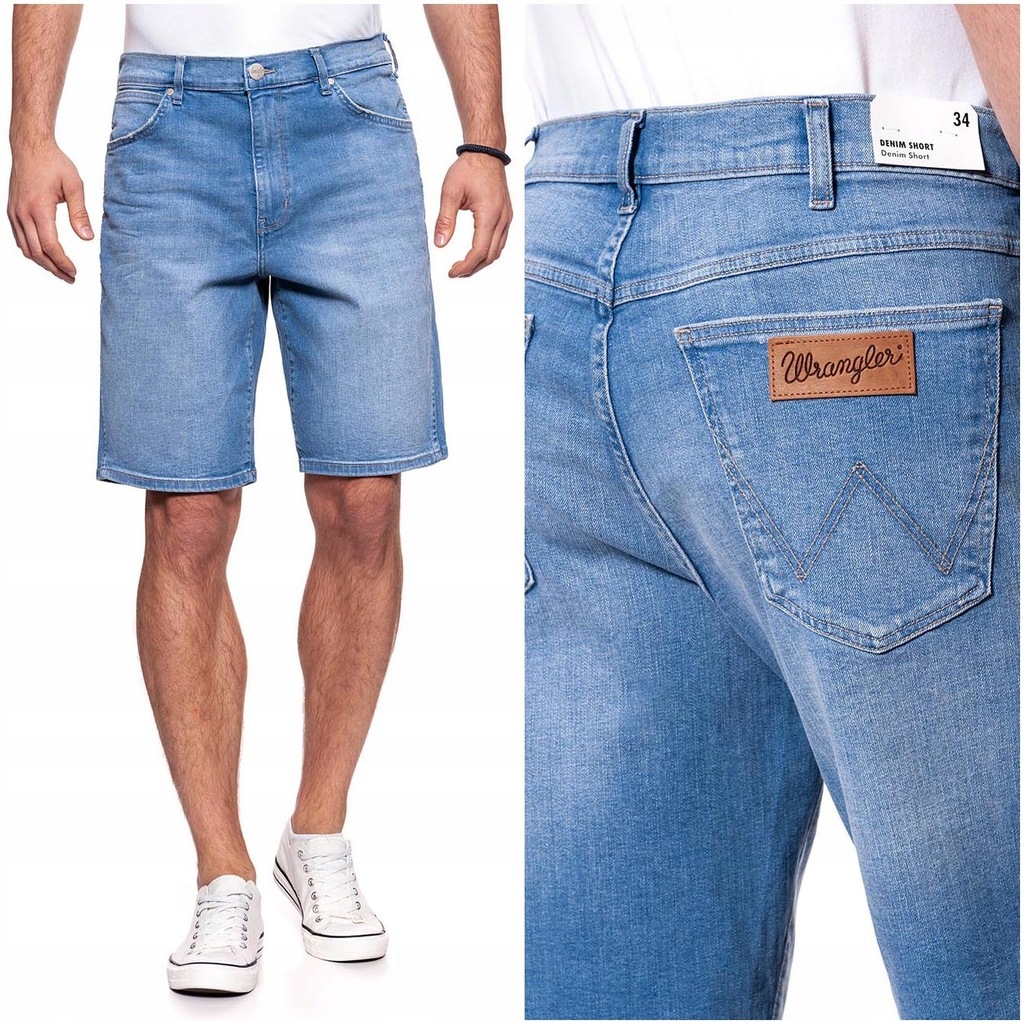 WRANGLER CHARGED W14CNW18W MĘSKIE SZORTY JEANS W34