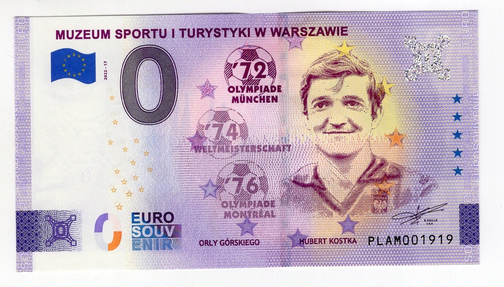 0 euro 2022-17 Hubert Kostka PLAM 001919