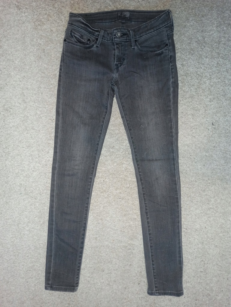 LEVIS – szare spodnie z jeansu. Rozm. 25