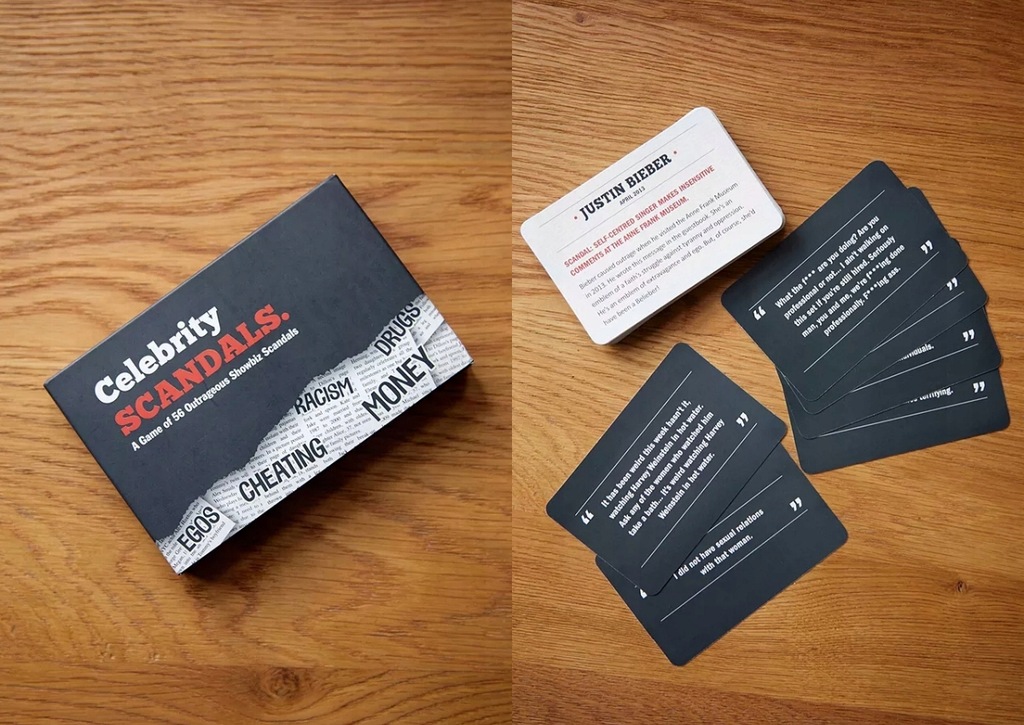 CELEBRITY SCANDALS. GRA KARCIANA