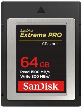 Karta pamięci SanDisk Exterme Pro Type B CFexpress 64GB (1500/800)