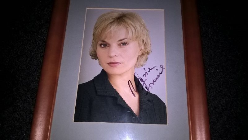Małgorzata Foremniak, fotos teatralny z autografem