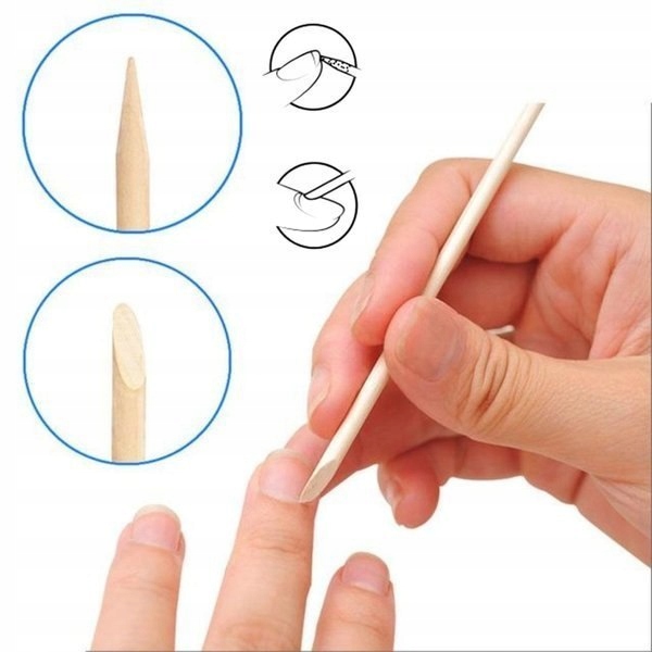 Patyczki drewniane do skórek manicure hybryd 50 sz