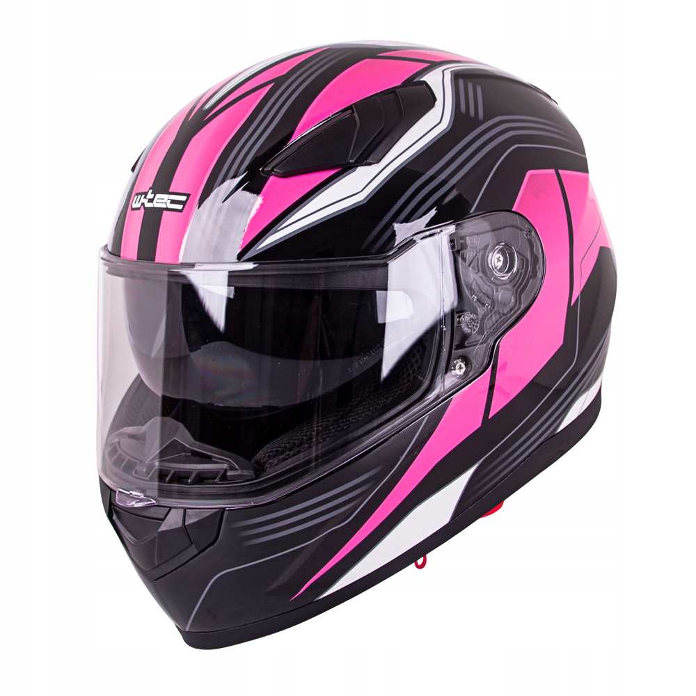 Kask motocyklowy damski z blendą W-TEC czarny r S