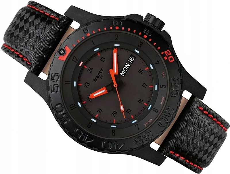ZEGAREK MĘSKI TRASER TS-105502 P66 RED COMBAT +BOX