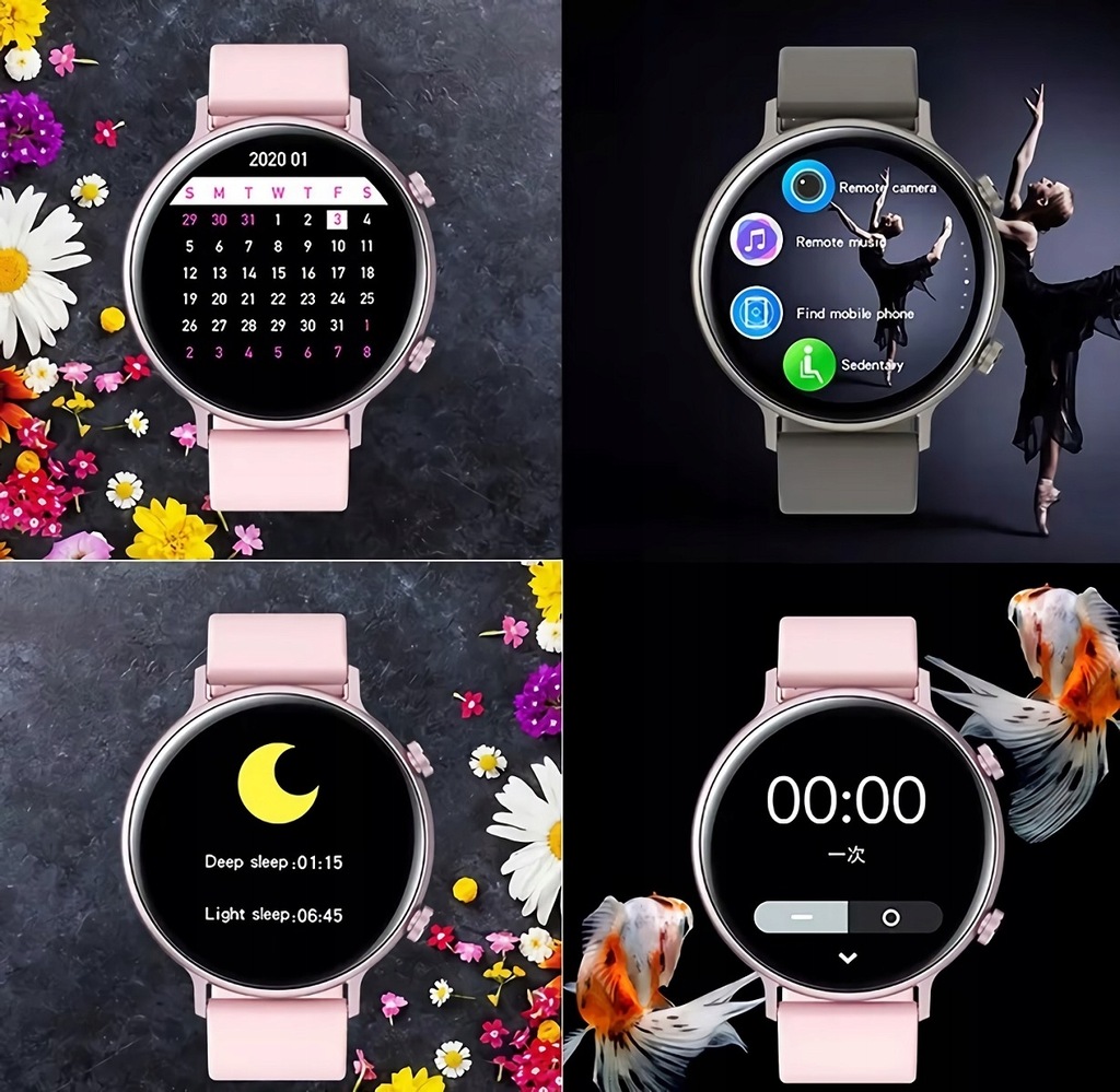 Купить Умные часы ЖЕНСКИЕ ЧАСЫ ЗВОНКИ ЭКГ ПУЛЬС PL МЕНЮ: отзывы, фото и ...