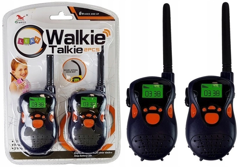 Walkie Talkie Krótkofalówki Zasięg 100 m Granatowe