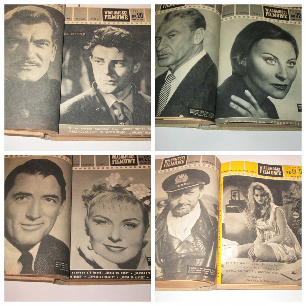 Wiadomości Filmowe Tygodnik 1958 Oprawa /Cybulski