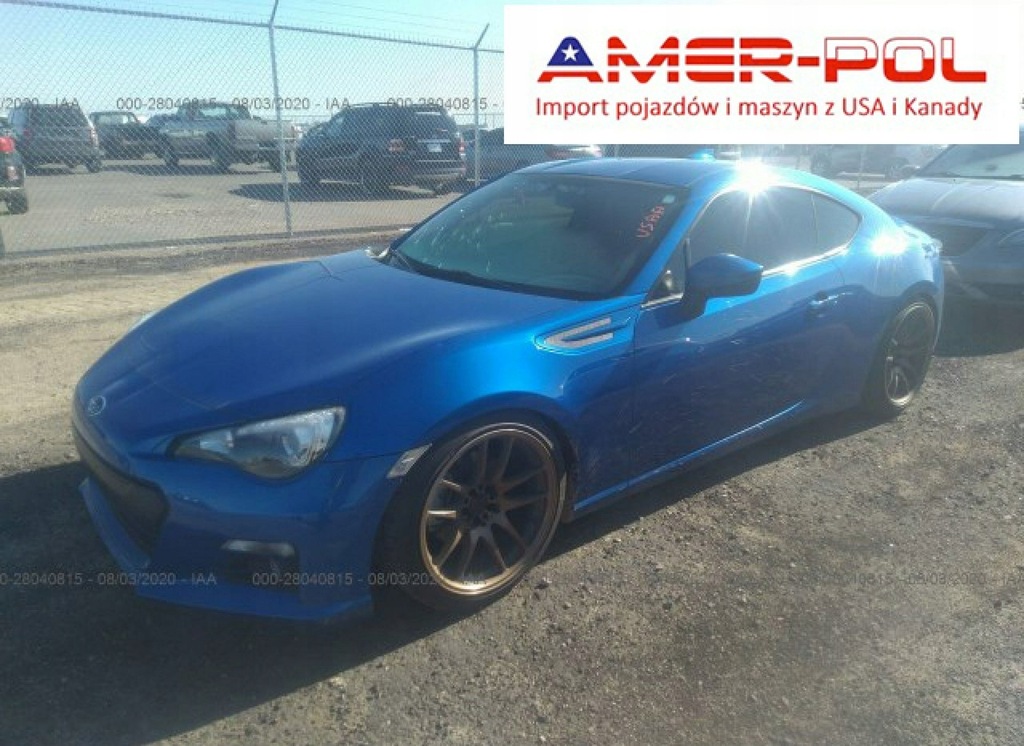 SUBARU BRZ, 2014, 2.0L, po gradobiciu