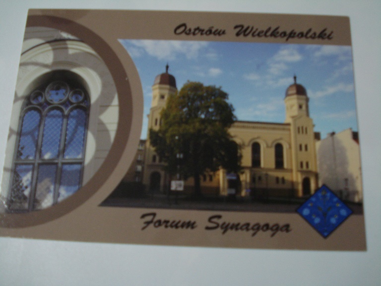 Pocztówka- Ostrów Wlkp - forum synagoga