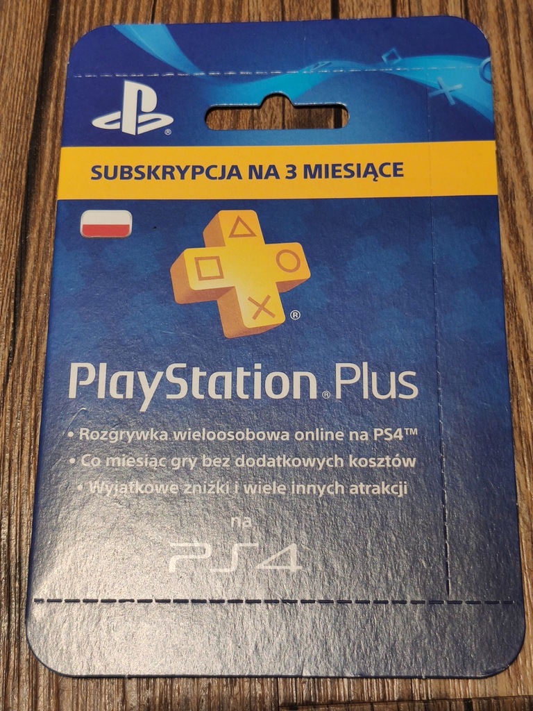 PLAYSTATION PLUS 90 DNI - 3 MIESIĄCE