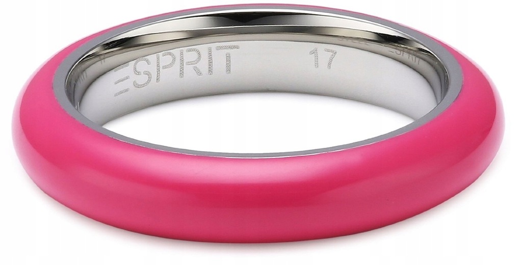 Esprit damski pierścionek różowy ESRG11562I170