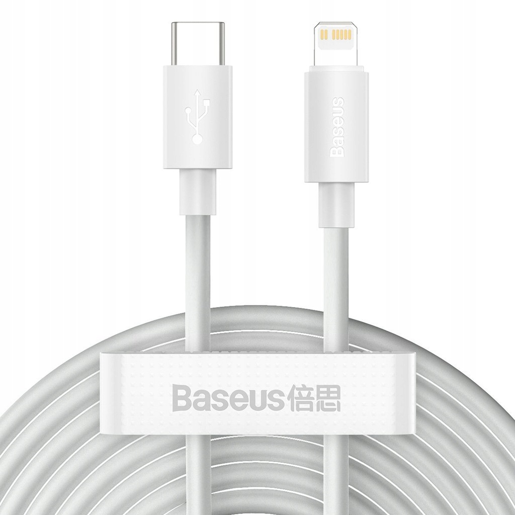 CABLE LIGHTNING TO USB-C 1.5M/2PCS WHITE TZCATLZJ-02 BASEUS