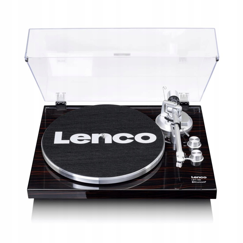 Gramofon Lenco LBT-188 AUX USB Bluetooth Orzech