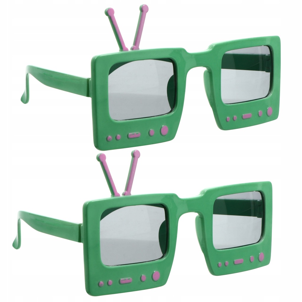 2 sztuk śmieszne urodziny okulary ramki eyeglasses