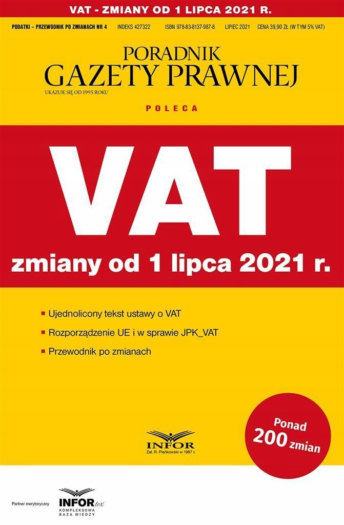 VAT ZMIANY OD 1 LIPCA 2021 PODATKI-PRZEWODNIK
