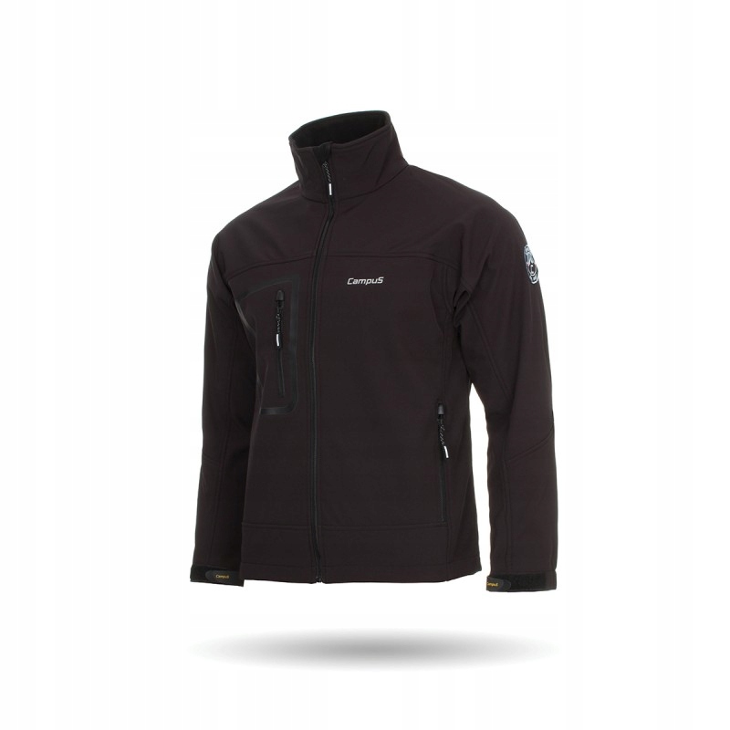 Campus KURTKA Softshell Męska Blackbird Czarna L