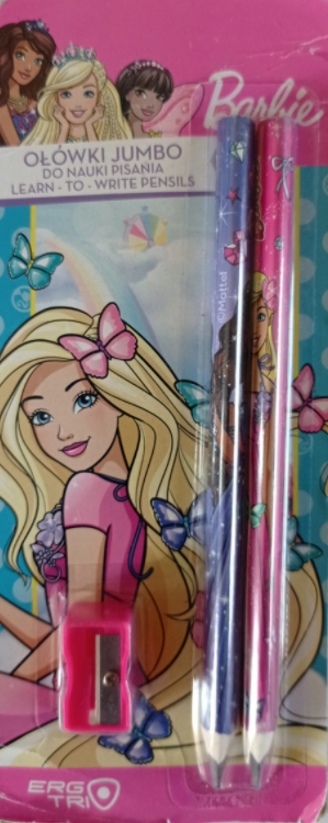 Ołówki do nauki pisania Barbie