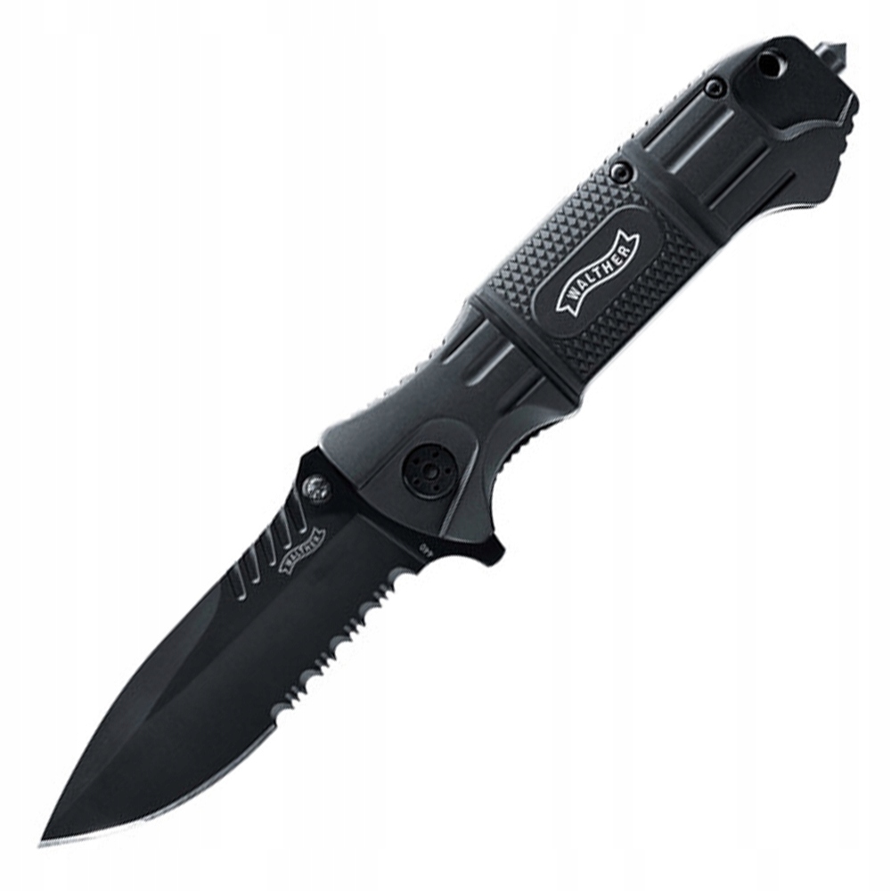 NÓŻ składany TAKTYCZNY Walther Black Tac Knife