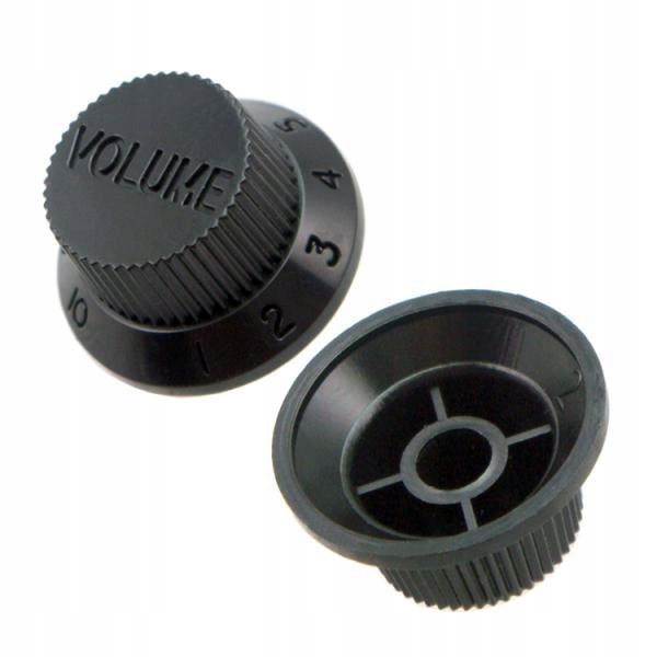 Guitar 1 Volume and Control Switch Knobs for ST Sq Electric Black