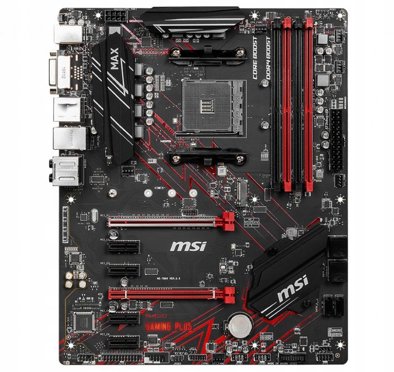 Купить Материнская плата MSI B450 GAMING PLUS MAX: отзывы, фото, характеристики в интерне-магазине Aredi.ru