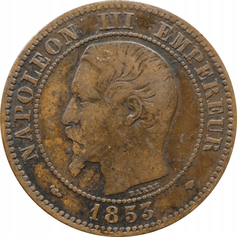 Nr 10723 - 2 centymy 1853 MA Francja