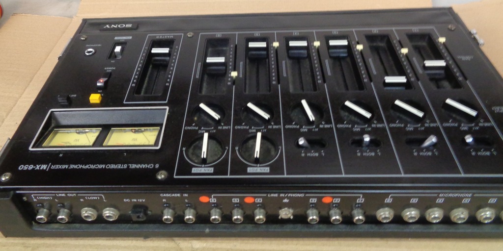 SONY MX650 6 CHANEL STEREO MICROPHONE MIXER 7309614692 oficjalne