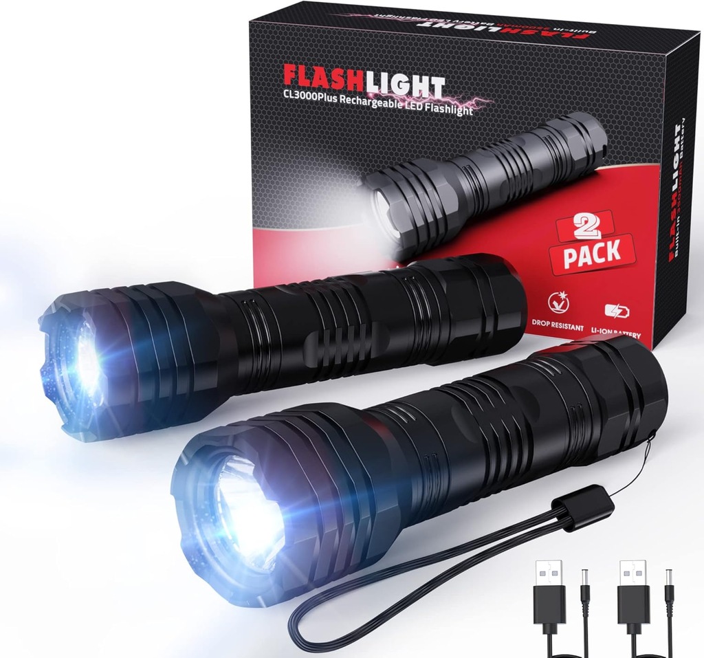 LATARKA LED AKUMULATOROWA ZESTAW 2 SZTUK IP65 400 LM MINORS CL3000PLUS