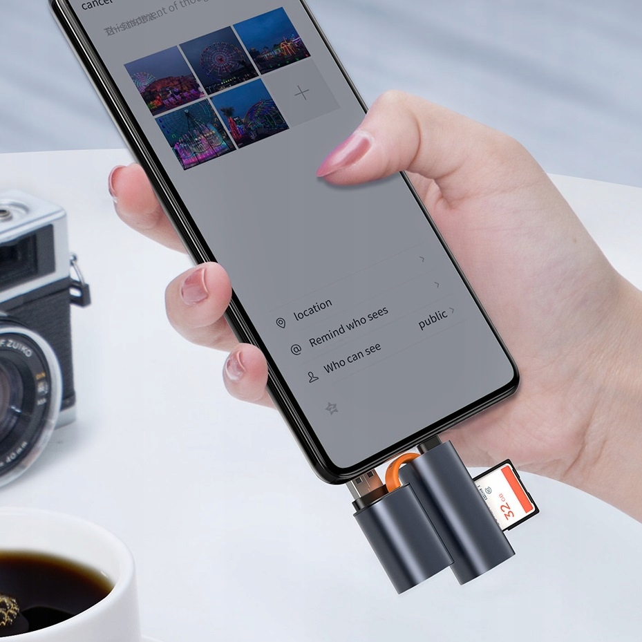 Купить Устройство чтения карт Baseus SD micro SD TF USB-C USB-A 3.0: отзывы, фото, характеристики в интерне-магазине Aredi.ru