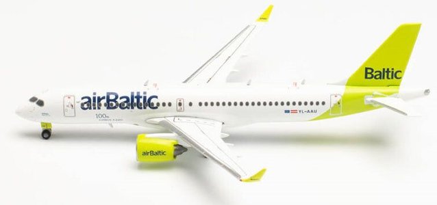 Airbus A220-300 Air Baltic 100th model 1:200