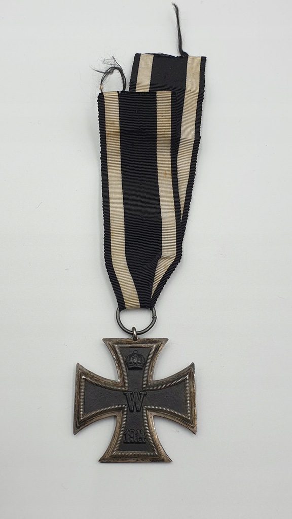 Krzyż Żelazny II klasy 1914 z oryginalną wstążką