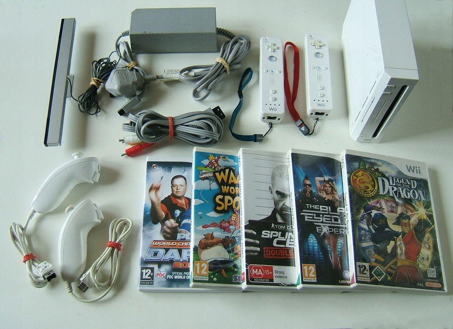 Konsola Nintendo Wii oraz 5 gier