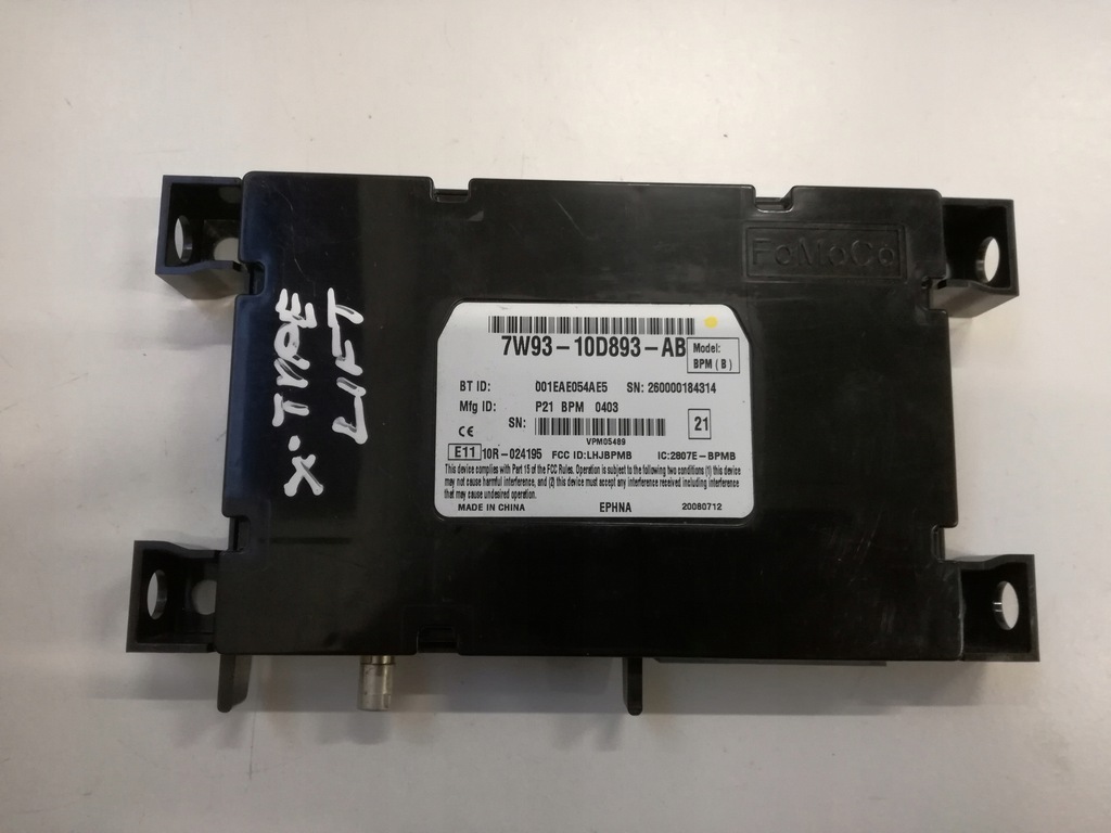 MODUŁ BLUETOOTH 7W93-10D893-AB JAGUAR X-TYPE LIFT