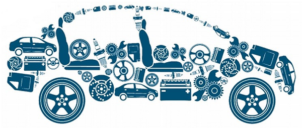 Комплектующие автомобиля вектор