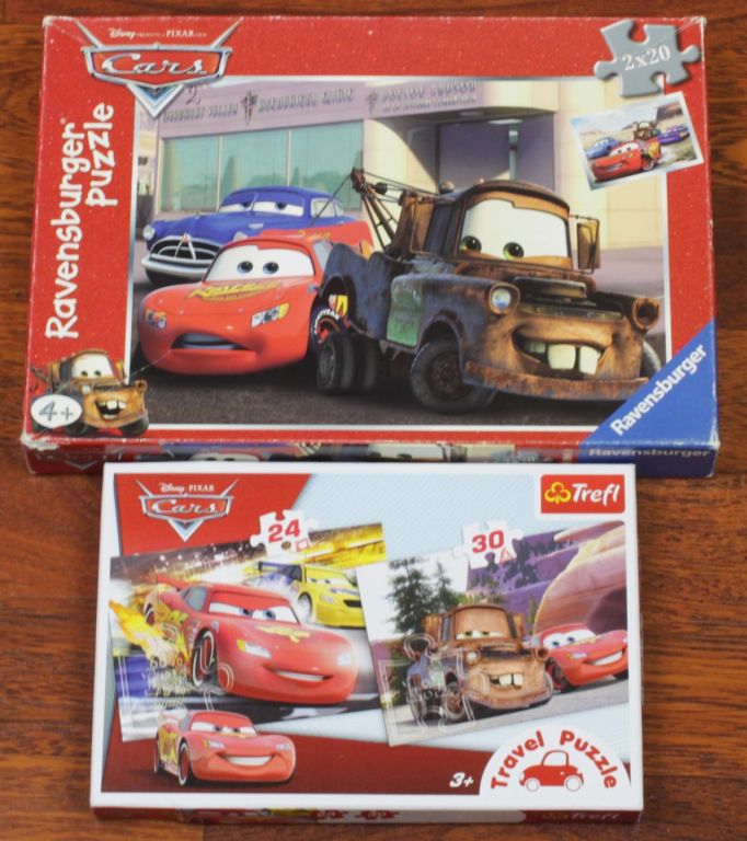 Puzzle z bajki Cars Samochody 4 układanki