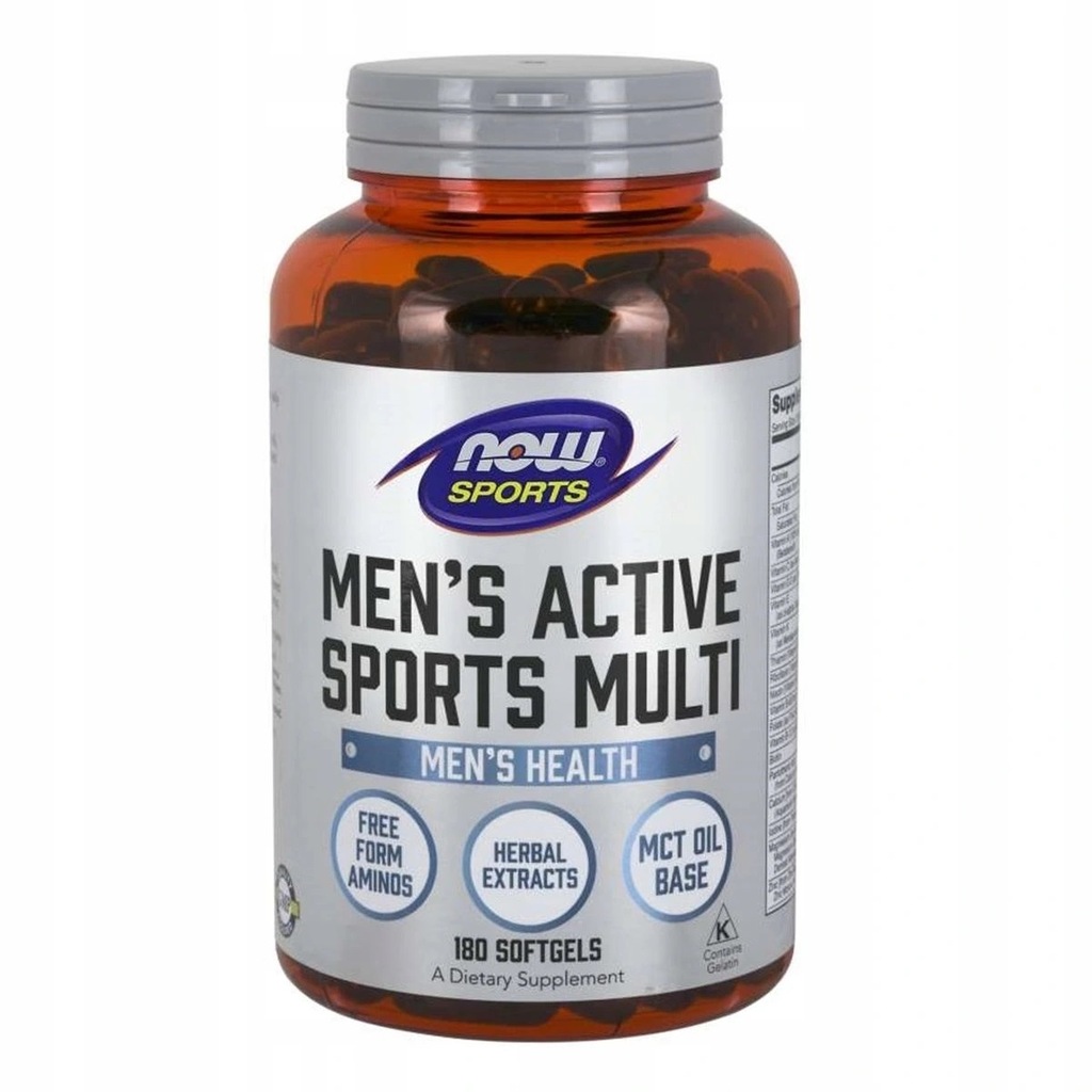 NOW FOODS Men's Active Sports Multi (180 kaps.)