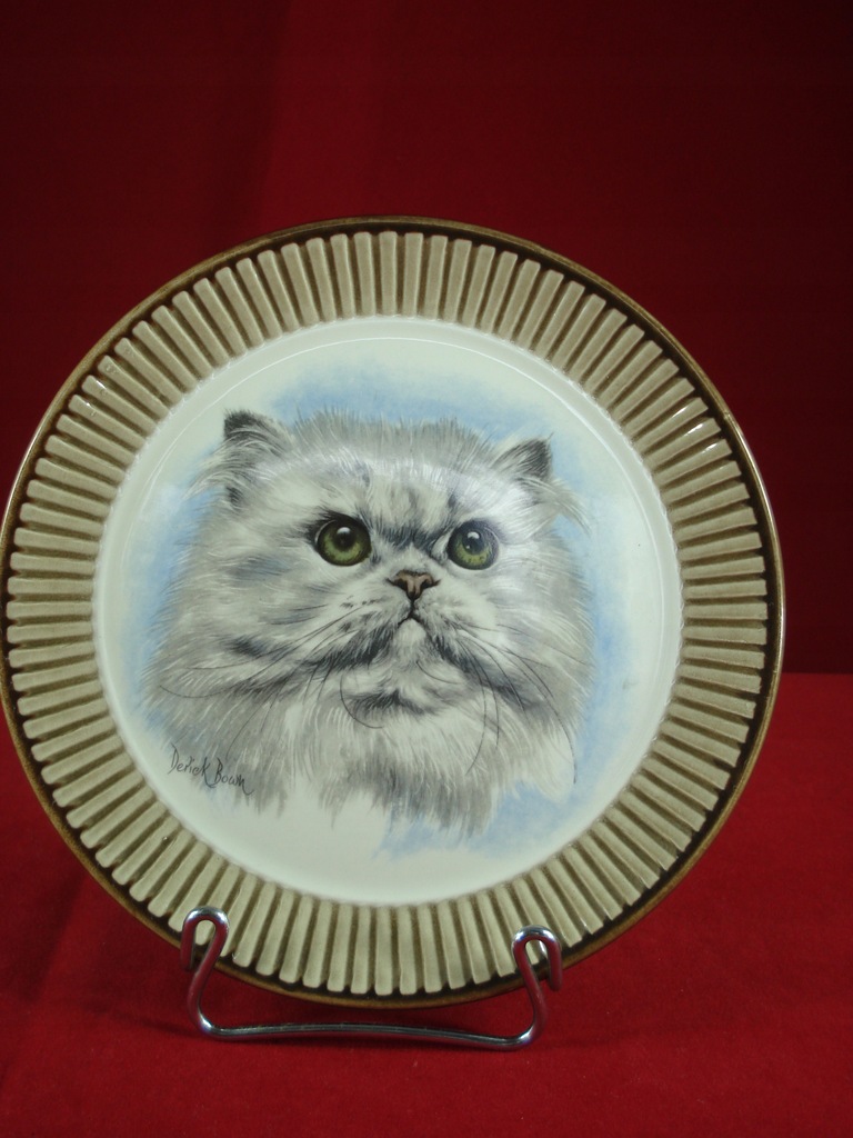 Kot perski - autorski talerz dekoracyjny