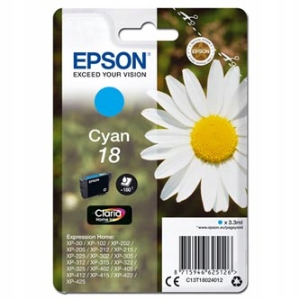 Epson oryginalny ink / tusz C13T18024012, T180240, cyan, 3,3ml, Epson Expre