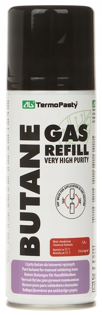 BUTAN DO LUTOWNIC GAS-REFILL/200 SPRAY 200 ml AG T