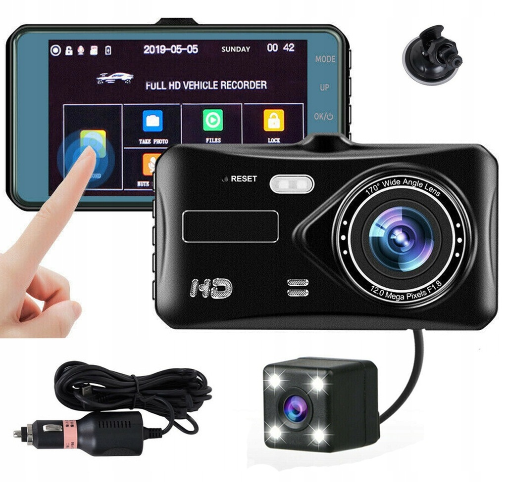 Купить Автомобильный видеорегистратор HD Touch с 2 камерами: отзывы, фото, характеристики в интерне-магазине Aredi.ru