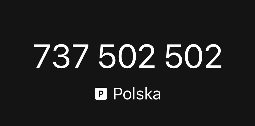 ZŁOTY NUMER 737 502 502