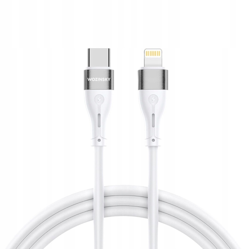Kabel przewód do iPhone USB-C - Lightning PD 27W 2m biały