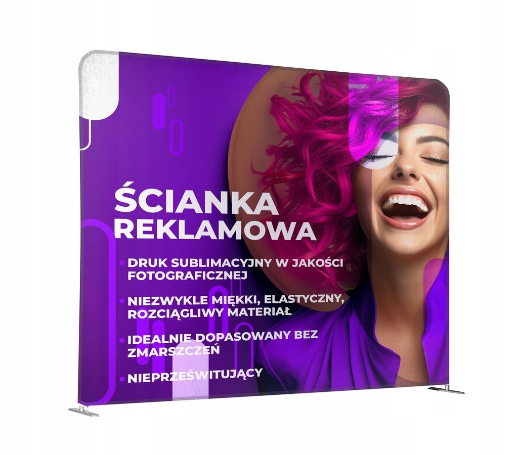 Ścianka Reklamowa Prosta PREMIUM 200x230 cm Jednostronna