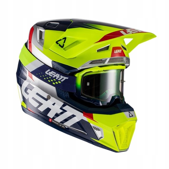 Leatt Helmet Kit Moto 7.5 Lime M kask + gogle