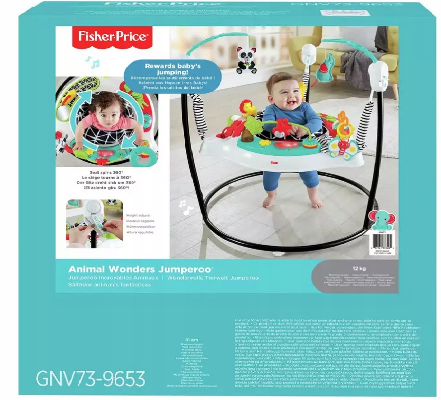 Skoczek Fisher-Price Jumperoo zwierzęta animal